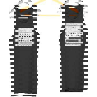 Synthesizer アナログシンセドラムマシン コンピューターヴィンテージオタク タンクトップ - Kawaiitshirt