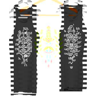 Tatuaje Tradicional Daga Cuchillo Ojo Laurel Hojasintage Camiseta sin mangas - Regaloses