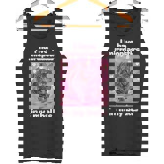 Tengo Microplásticos En Mis Bolas Divertido Gato Meme Dank Meme Camiseta sin mangas - Regaloses