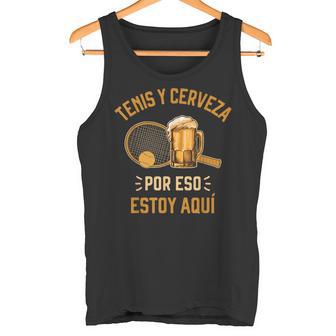 Tenis Y Cerveza Frases Divertidas Tennis Para Tenista Camiseta sin mangas - Regaloses