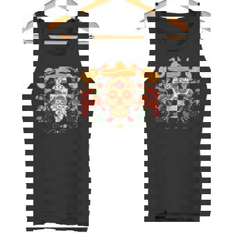 Tête De Mort Mexicaine Traditionnelle Jour Des Morts Mariachi Bandugarkull Débardeur e - Cadeauxyz