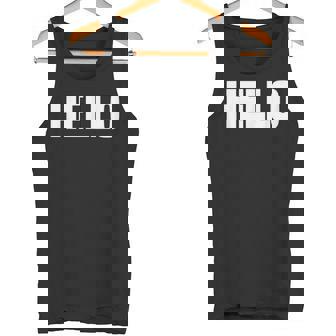 Thatays Hello シャツ こんにちはと言うデザイン タンクトップ - Kawaiitshirt