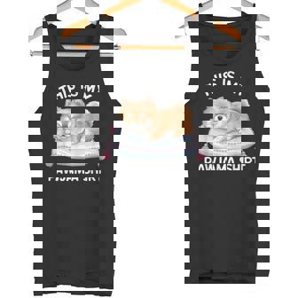 This Is My Pawjama Pomeranian 公式犬用昼寝 タンクトップ - Kawaiitshirt