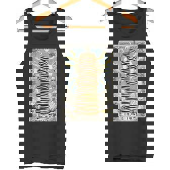 The Tower タロットカード パンケーキタワー 朝食 恋人 パンケーキ タンクトップ - Kawaiitshirt