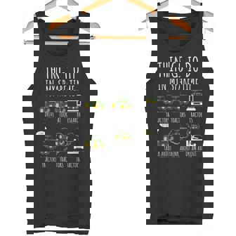 Tractors Things I Do In Mypare Time トラクター ファニー ファーマーズ タンクトップ - Kawaiitshirt