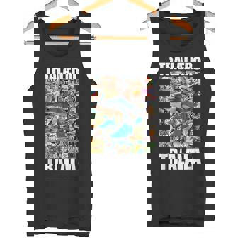 Tralalero Tralala イタリアンブレインロットミーム タンクトップ - Kawaiitshirt