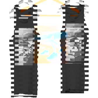 Tralalero Tralala ファニージェネレーションアルファシャークミーム タンクトップ - Kawaiitshirt