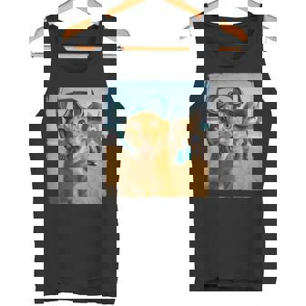 Tralalero Tralalahark Italienisches Brainrot Meme-Katzen-Selfie Tank Top - Geschenkecke