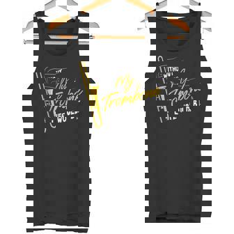 Trombone Without My Trombone Life Would B フラットトロンボーン タンクトップ - Kawaiitshirt