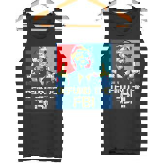 Trump Defund The Fbi ビンテージ プロトランプ 2024 愛国的 タンクトップ - Kawaiitshirt