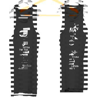 Tuba Twisty Tuba Tiny Tuba ロングチューバマーチングバンドシャツ タンクトップ - Kawaiitshirt