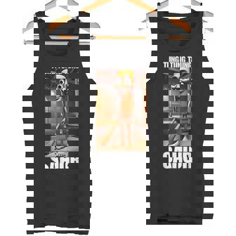 Tung Tung Tungahur Italian Brainrot Meme タンクトップ - Kawaiitshirt