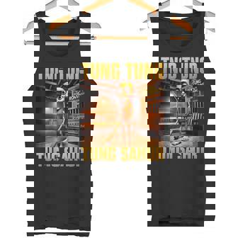 Tung Tung Tungahur Meme Brainrot タンクトップ - Kawaiitshirt