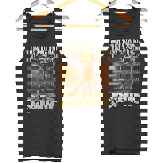 Tung Tungahur 面白いイタリアンブレインロットミームグラフィック タンクトップ - Kawaiitshirt