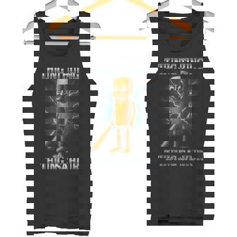 Tung Tung Tungahur 面白い動物 イタリアン ブレイン ミーム タンクトップ - Kawaiitshirt