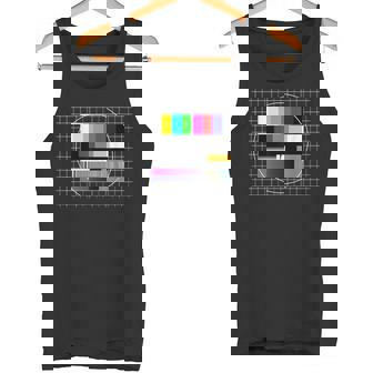 Tvテストパターン カラーバー テストカード スクリーン 懐かしいオタク タンクトップ - Kawaiitshirt