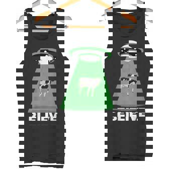 Ufo Cow Abduction Ufo Alien Abduction タンクトップ - Kawaiitshirt