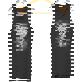 Ufo 遭遇 黄色 実験犬 自撮り 写真 エイリアンの侵略 タンクトップ - Kawaiitshirt