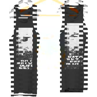 Ufoシャツ I Want To Believe Alien Ufotシャツ タンクトップ - Kawaiitshirt