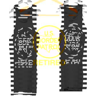 US ボーダー パトロール 退職 面白い アメリカン 愛国心 ユーモア タンクトップ - Kawaiitshirt