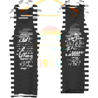 Vintage 1950 Cumpleaños 75 Años Montañas Retro Camiseta sin mangas - Regaloses