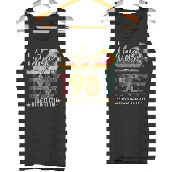 Vintage 1987 Retro Regalo De Cumpleaños Edición Limitada Retro Camiseta sin mangas - Regaloses