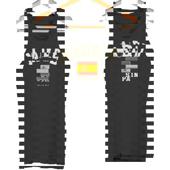 Vintage Madrid España Bandera España Recuerdo Retro Camiseta sin mangas - Regaloses