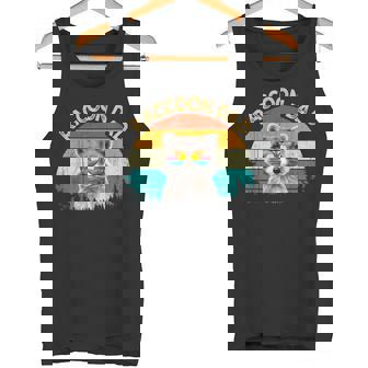 Vintage Retro Wild Animalummerunglass Common Raccoon Dad タンクトップ - Kawaiitshirt