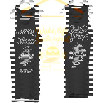 Wake Liftmile Repeat Gym Entrenamiento Motivación Camiseta sin mangas - Regaloses