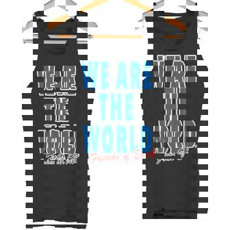 We Are The World ウィーアー ザ ワールド【英語 文字】80S パロディ メッセージ 面白い デザイン タンクトップ - Kawaiitshirt