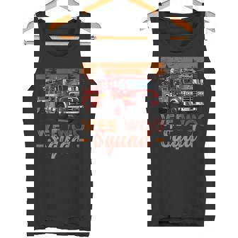 Wee Wooquad 消防車 消防士 ヴィンテージ 消防車 タンクトップ - Kawaiitshirt