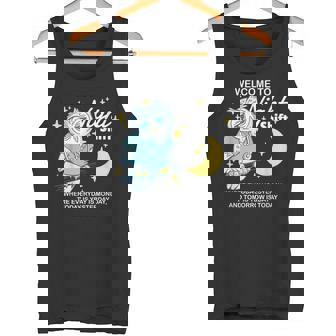 Willkommen Zur Nacht Arbeit Wo Jeder Tag Ein Monday Ist タンクトップ - Kawaiitshirt