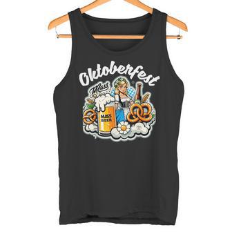 Witzig Motiv Oktoberfest 2024 Ersatztracht Wiesn Trachtenhemd Tank Top - Geschenkecke