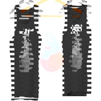 Xrpかわいい月の男暗号通貨電話トレーダー タンクトップ - Kawaiitshirt