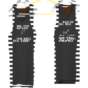 「人は計画し、神は笑う」面白いことわざ タンクトップ - Kawaiitshirt