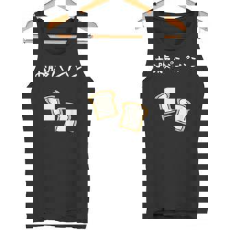 【お腹パンパン】食パン パン屋 ダジャレ ギャグ 癖強い おもしろ 面白い 笑える お笑い ネタ 食べ物 沢山食べる タンクトップ - Kawaiitshirt