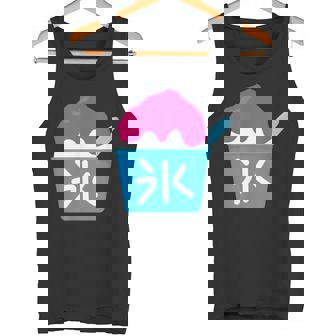 【かき氷】お祭り かきごおり 食べ物 夏服 可愛い 面白い おもしろ シンプル ウケ狙い メンズ キッズ レディース タンクトップ - Kawaiitshirt