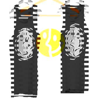 【ピカソ風】スマイル フェイス 笑顔（パロディ）キュビズム【スマイリー】ニコニコ 黄色 ポップ かわいい タンクトップ - Kawaiitshirt