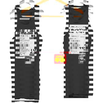 【国産肉】半額シール おもしろ 面白い お笑い ユーモア ギャグ ネタ ウケ狙い 笑える 変な 文字入れ 文字入り 肉 タンクトップ - Kawaiitshirt