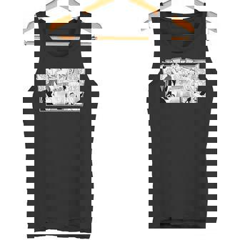 【白上フブキ】『ヤマト神想怪異譚』漫画コマtシャツ（本人セレクト 日本語）黒 タンクトップ - Kawaiitshirt