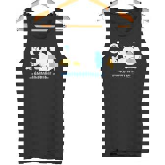 あひるのペックル にらめっこ？ タンクトップ - Kawaiitshirt