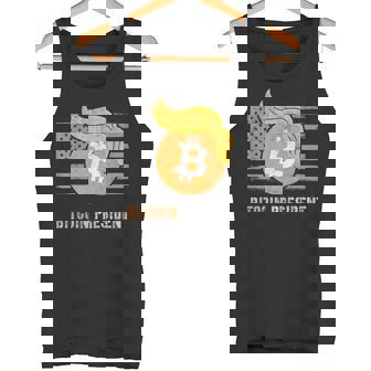 ありがとうトランプアメリカ ビットコインプレジデント就任式ジョーク タンクトップ - Kawaiitshirt