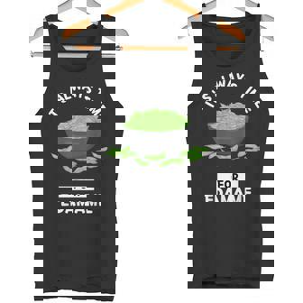 えだまめ 食物好き いつも枝豆を食べる時間だ タンクトップ - Kawaiitshirt