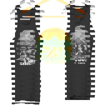 おかしなゴー・ホーム・セイングとテントのネイチャーコスチューム。 タンクトップ - Kawaiitshirt