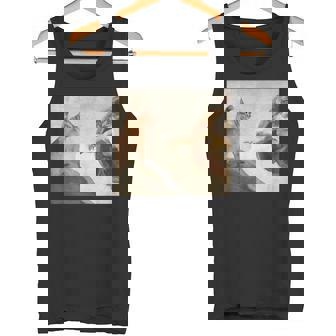 おかしな猫 神 創造 アダム ミーム イエス タンクトップ - Kawaiitshirt