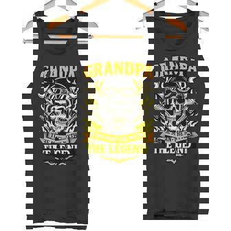 おじいちゃん ザ・マン 神話 おじいちゃんバイクの伝説 タンクトップ - Kawaiitshirt