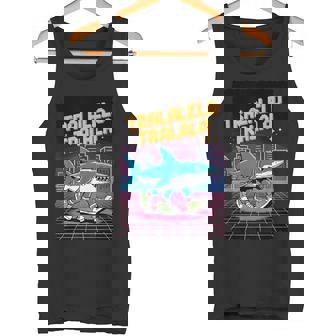 おもしろイタリアンゲーマー ミーム トララレロ トラララ 8ビット シャーク キッズ タンクトップ - Kawaiitshirt