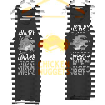 おもしろチキンナゲット メンズ ボーイズ キッズ チキンナゲット愛好家向け タンクトップ - Kawaiitshirt