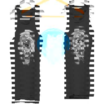 おもしろチワワ吠え月 チワワオーナー。 タンクトップ - Kawaiitshirt