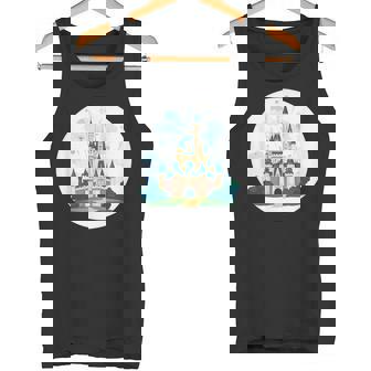 お城ファンのための花火のある素晴らしい魔法の王国 タンクトップ - Kawaiitshirt